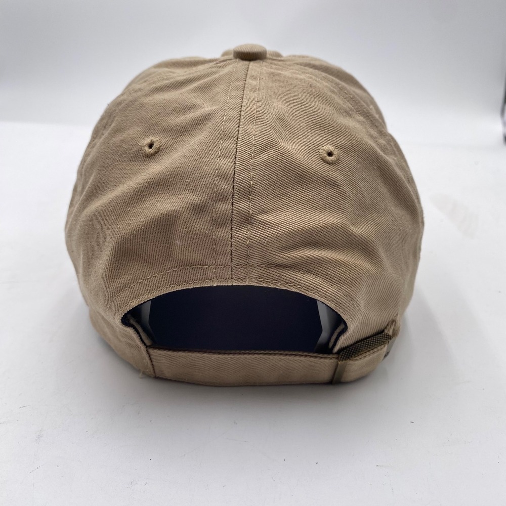 ATLANTA BRAVES 47 Brand Clean Up Hat Cap OSFA Khaki Tan Red Logo Adjustable MLB - Picture 6 of 12